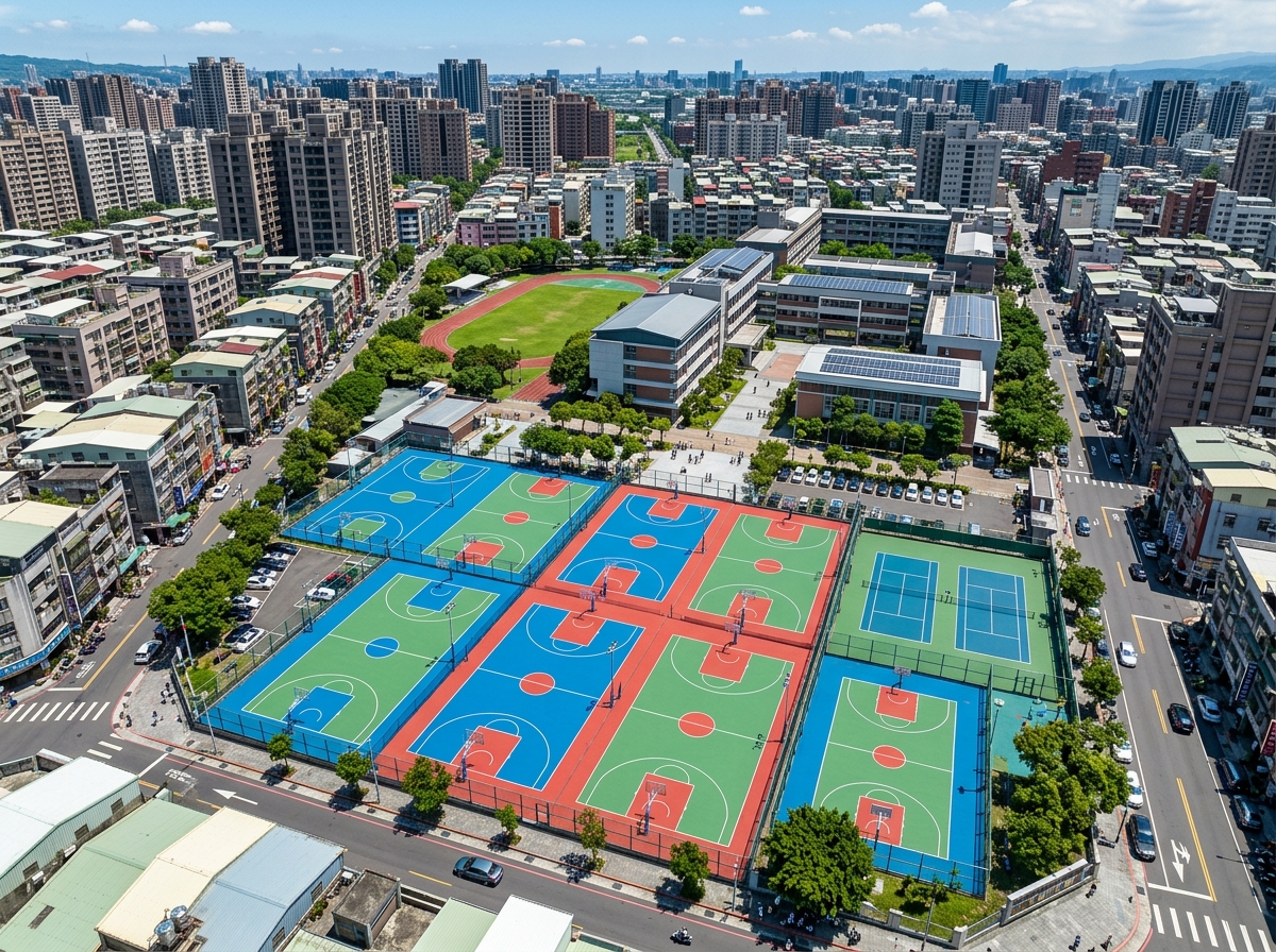 菏泽市塑胶跑道硅PU篮球场 - 价格