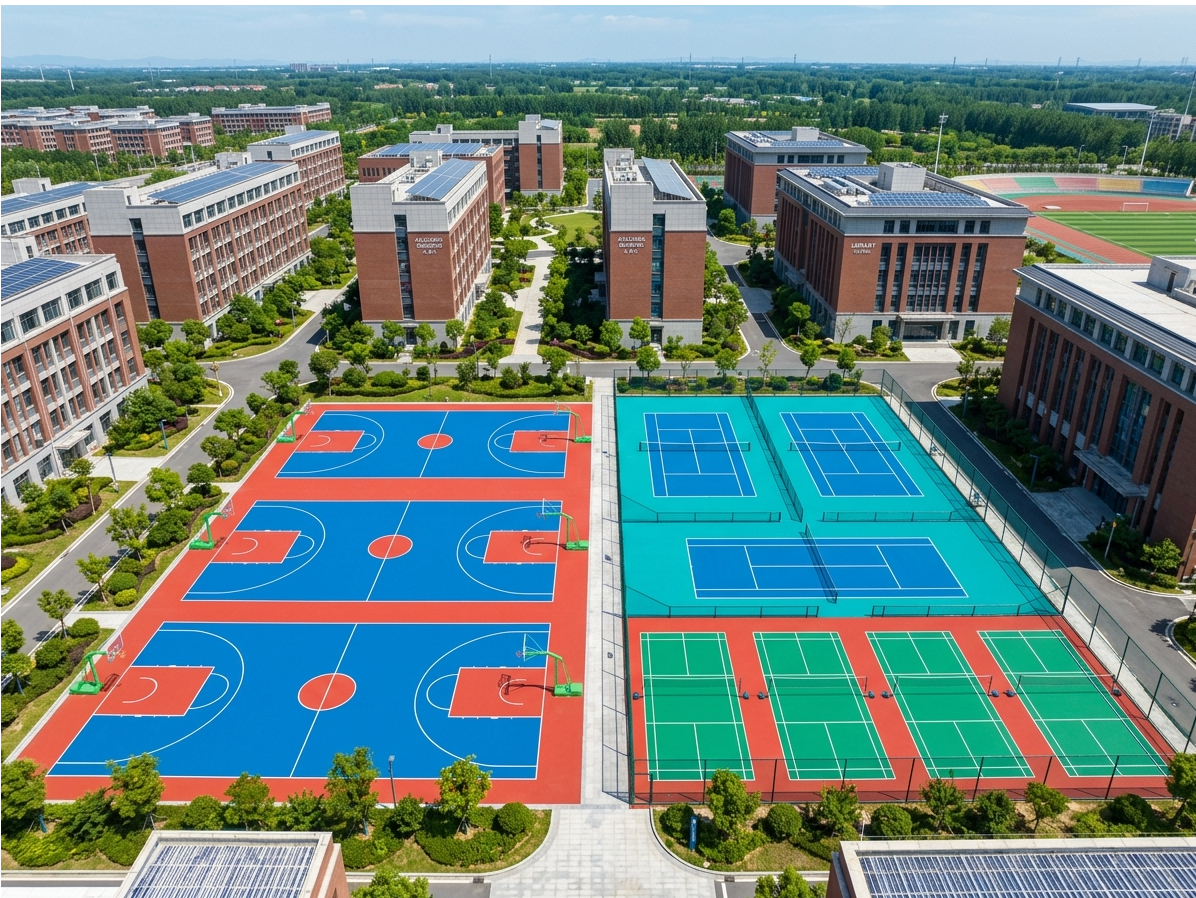 菏泽市硅PU球场预制型塑胶跑道 - 排名